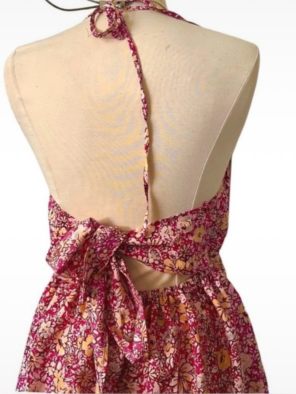 *Final Price* Band of the Free Bustier Bodice Floral Summer Dress Medium - Picture 4 of 6